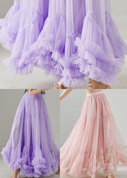 Lavender Silm Fit Tulle Skirt Exra Large Hem Spring