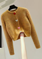 Loose O-Neck Cotton Knit Knitted Sweater Winter