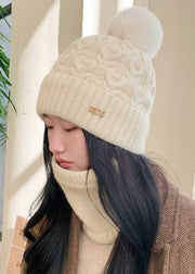 Modern Coffee Thick Fleece Knitted Cotton Bonnie Hat