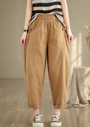 Modern Milk White Oversized Cotton Harem Pants Fall