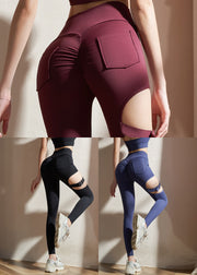 Modern Mulberry Hollow Out Dri Fit Leggings