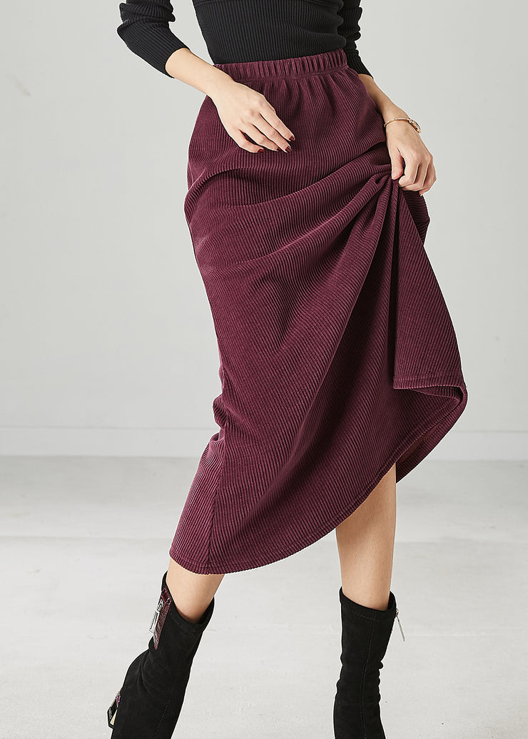 Modern Mulberry Silm Fit Corduroy Skirts Spring