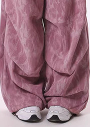 Modern Rose Oversized Tie Dye Corduroy Pants Spring