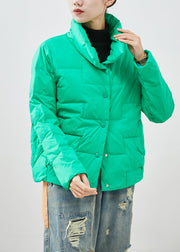 Natural Green Oversized Duck Down Puffer Jacket Winter