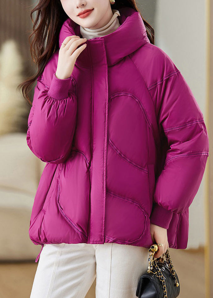 Natural Rose Oversized Duck Down Down Jacket Winter