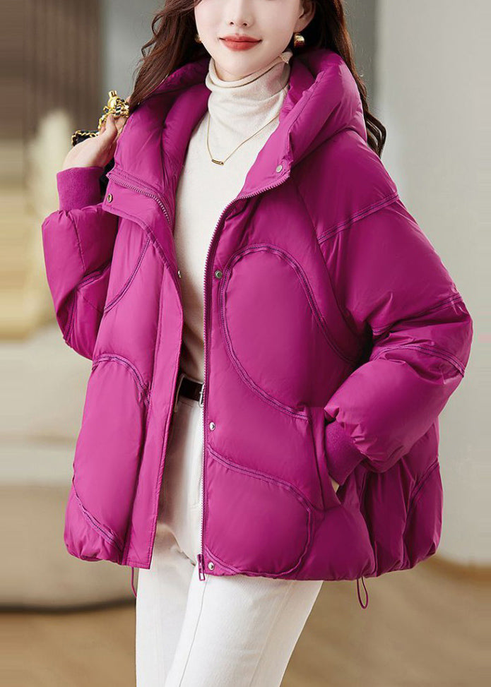 Natural Rose Oversized Duck Down Down Jacket Winter