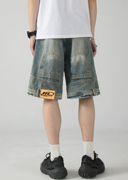 New Blue Pockets Original Design Denim Men Shorts Summer