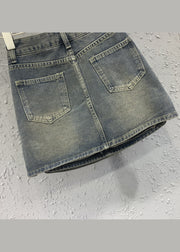 New Blue Sexy High Waist Denim Short Skirt Autumn