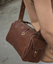 New Brown Durable Calf Leather Messenger Bag