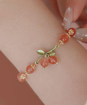 New Early Spring Sweet Cherry Brlet for Women Charm Bracelet Design