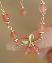 New Early Spring Sweet Cherry Brlet for Women Charm Bracelet Design