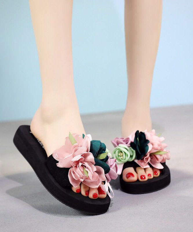 New Fashion Vacation Flower Beach Slide Sandals