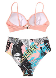 New Pink Body High Waisted Sexy Bikini Swimwear Set