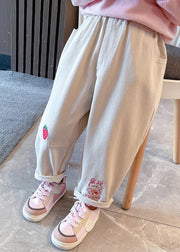 New Pink Patchwork Elastic Waist Girls Harem Pants