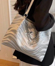 New Silver Versatile Chain Large Capacity Shoulder Bag