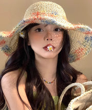 New Vacation Straw Woven Hollowed Out Large Brim Sun Hat