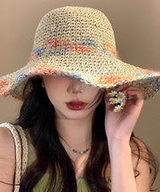 New Vacation Straw Woven Hollowed Out Large Brim Sun Hat