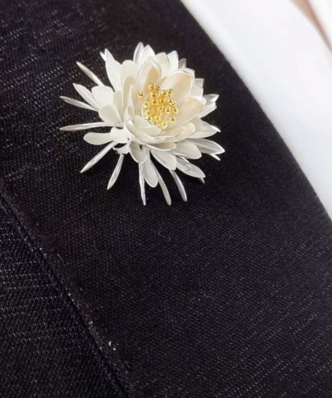 Novelty Gold Stainless Steel Epiphyllum Brooch