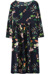 Plus Size Casual Floral Print Summer Dress