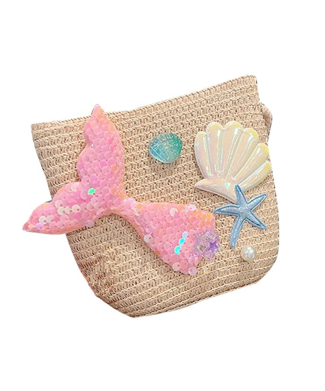 Ocean Mermaid Style Sequins Kids Messenger Bag
