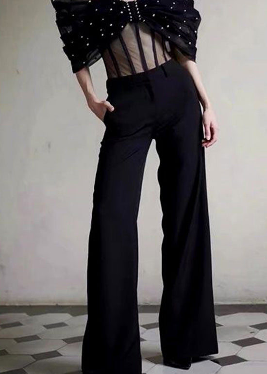 One Shoulder Bow Black Chic Sexy Jumpsuit For Summer