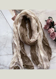 Organic Casual Pink Wrinkled Cotton Scarf