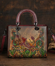 Original Chinese Style Handmade Embossed Tote Bandbag