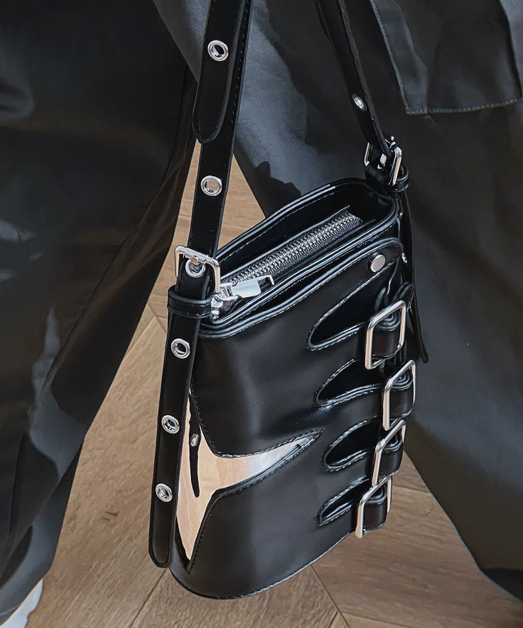 Original Design Fashion Leather Button Decorated Crossbody Bag