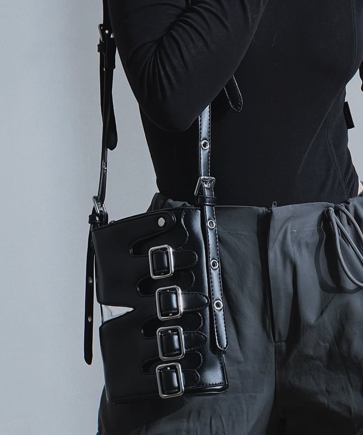 Original Design Fashion Leather Button Decorated Crossbody Bag
