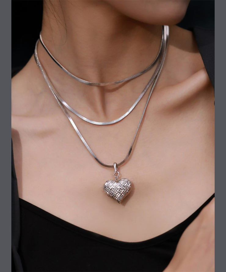 Original Design Sterling Silver Layered Necklace