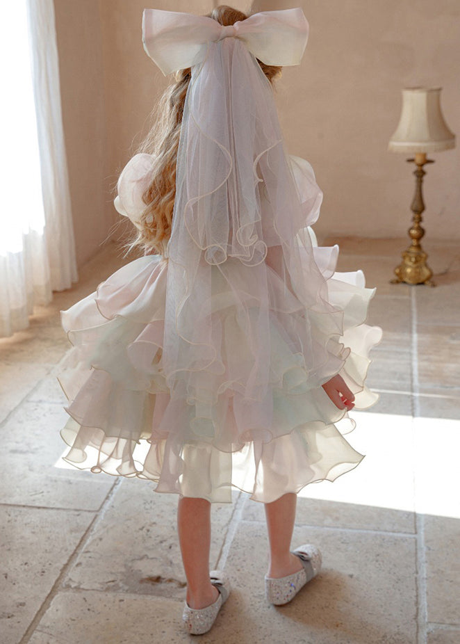 Original Design White Sequins Patchwork Girls Party Dress Summer