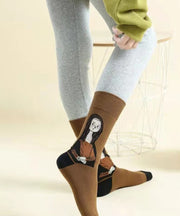 Originality Cartoon Jacquard Cotton Crew Socks