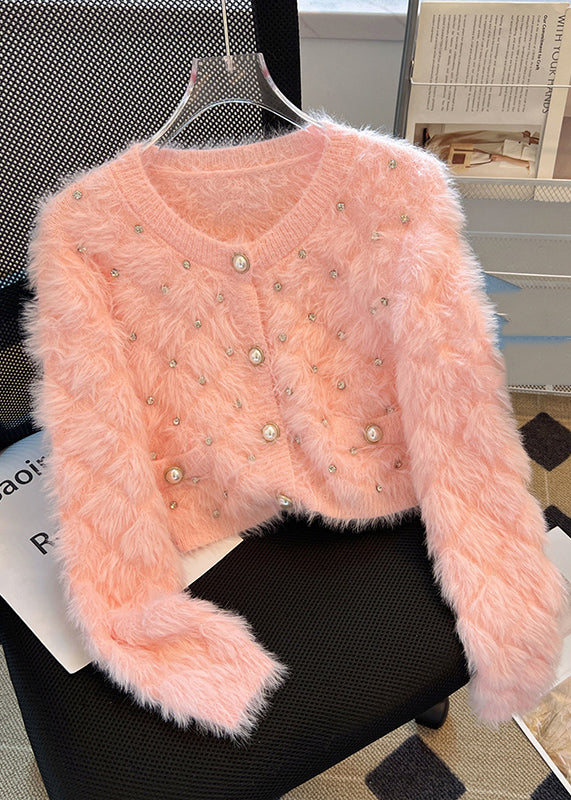 Purple Warm Fuzzy Fur Fluffy Loose Jacket Zircon Spring