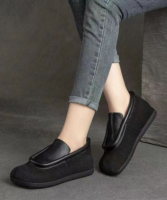 Retro Casual Versatile And Comfortable Cowhide Flat Shoes