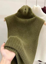 Sexy Mulberry Turtleneck Solid Ma Hai Mao Knit Sweaters Spring