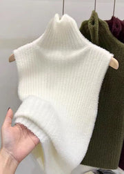 Sexy Mulberry Turtleneck Solid Ma Hai Mao Knit Sweaters Spring