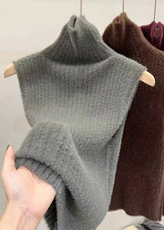 Sexy Mulberry Turtleneck Solid Ma Hai Mao Knit Sweaters Spring