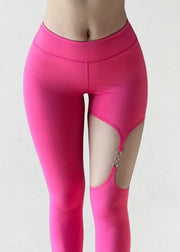 Sexy Rose Hollow Out Seamless Capri Dri Fit Leggings