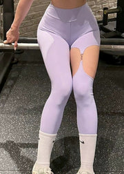 Sexy Rose Hollow Out Seamless Capri Dri Fit Leggings