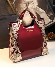 Simple Mulberry Sequins Embroidered Large Capacity Tote Handbag