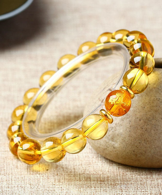 Skinny Yellow Crystal The Twelve Chinese Zodiac Signs Bracelet