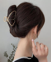 Style Gold Alloy Butterfly Hollow Out Tassel Hairpin