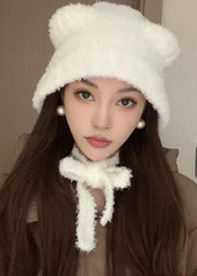 Stylish Cute Cartoon Coffee Faux Fur Bonnie Hat