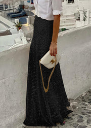 Stylish Gold Sequins High Waist Maxi Skirts Spring