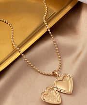 Stylish Gold Sterling Silver Overgild Love Pendant Necklace