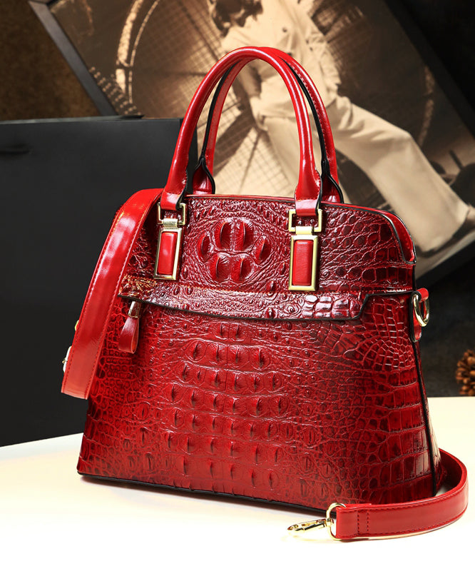 Stylish Green Crocodile Pattern Versatile Women Handbags