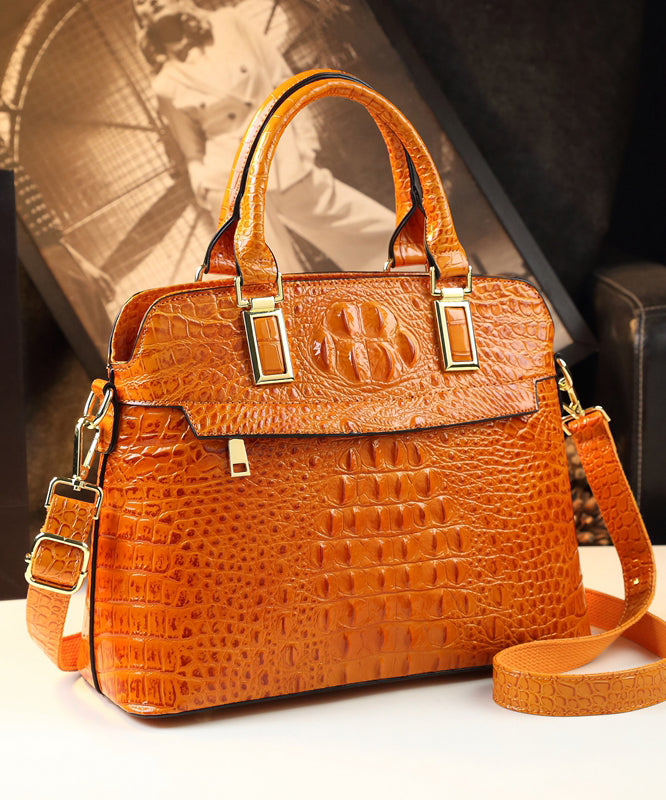 Stylish Green Crocodile Pattern Versatile Women Handbags