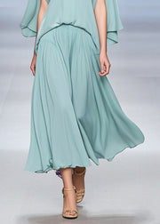 Stylish Green V Neck Chiffon Dresses Butterfly Sleeve