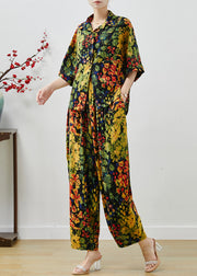 Stylish Oversized Print Chiffon Two Pieces Set Summer