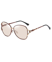 Summer Brown Large Face Color Changing Sunglasses
